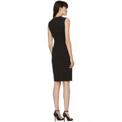 Shop Versace Black Medusa Mid-length Dress In A1008 Nero
