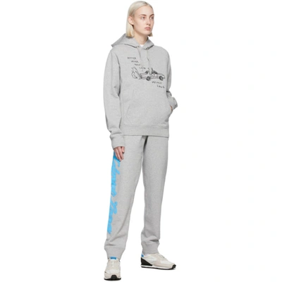Shop Helmut Lang Ssense Exclusive Grey Saintwoods Edition Taxi Hoodie In Heathergrey