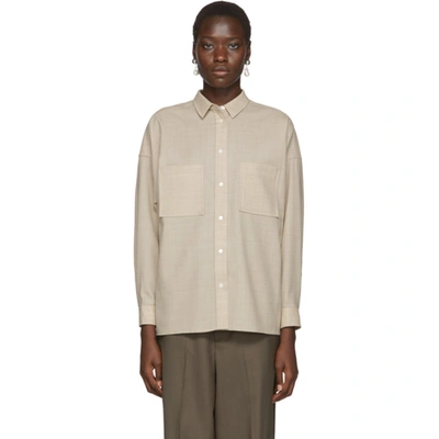 Shop Arch The Beige Two-pocket Shirt In Lt Beige