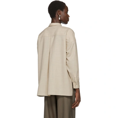 Shop Arch The Beige Two-pocket Shirt In Lt Beige