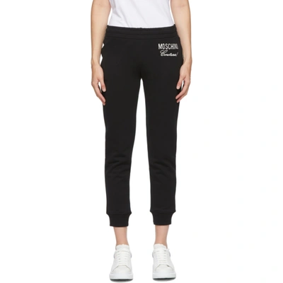 Shop Moschino Black Couture Lounge Pants In A1555 Black