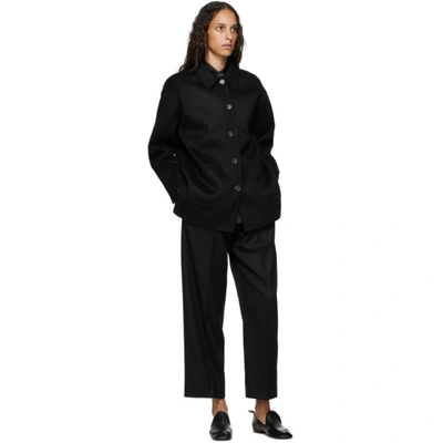 Shop Arch The Ssense Exclusive Black Silk & Cashmere Jacket