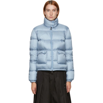 Shop Moncler Blue Down Lannic Jacket In 715 Blue