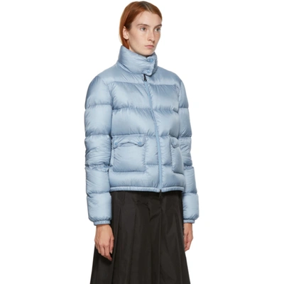 Shop Moncler Blue Down Lannic Jacket In 715 Blue