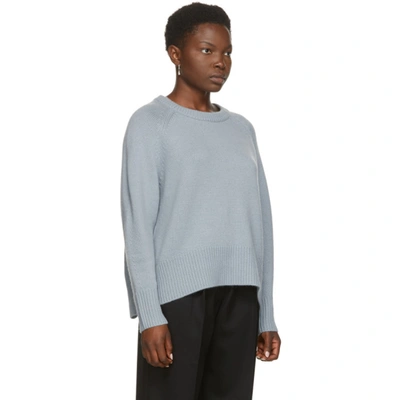 Shop Arch4 Blue Cashmere Bredin Crewneck Sweater In Cloud