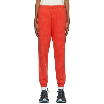 Shop Erl Ssense Exclusive Red Daisy Lounge Pants In 5 Red