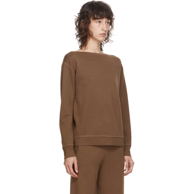 Shop Max Mara Brown Uniparo Sweater In 003 Tobacco