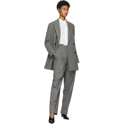 Shop Partow Grey Wool Charlie Trousers In Steel Gray