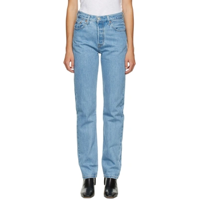 Shop Levi's Blue 501 Original Fit Jeans In Luxorindigo