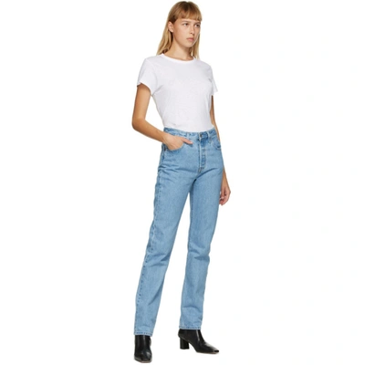 Shop Levi's Blue 501 Original Fit Jeans In Luxorindigo