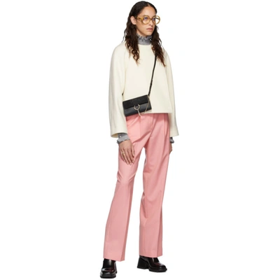 Shop Chloé Off-white Wool Cropped Jacket In 113 Whisper