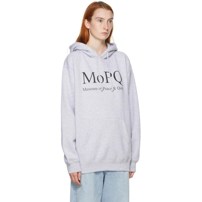 Shop Museum Of Peace And Quiet Grey Mopq Hoodie In Heather