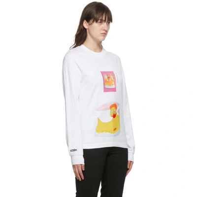 Shop 032c White Die Tödliche Doris Edition Ducky Long Sleeve T-shirt