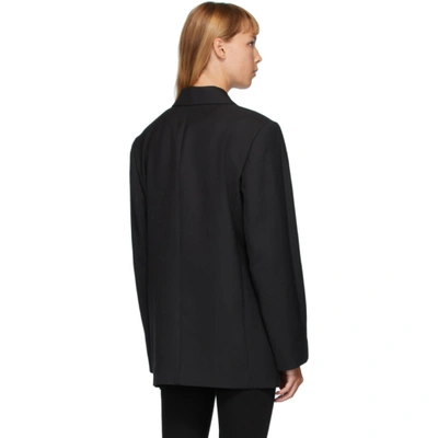 Shop Totême Black Wool Loreo Blazer In 200 Black