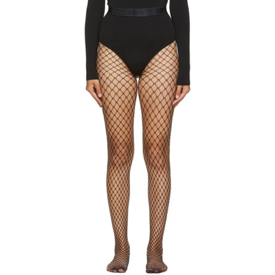 Shop Wolford Black Forties Tights In 7005 Black