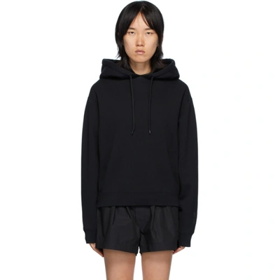 Shop Alexander Wang T Black Foundation Terry Hoodie In 001 Black