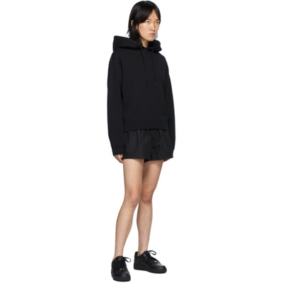 Shop Alexander Wang T Black Foundation Terry Hoodie In 001 Black