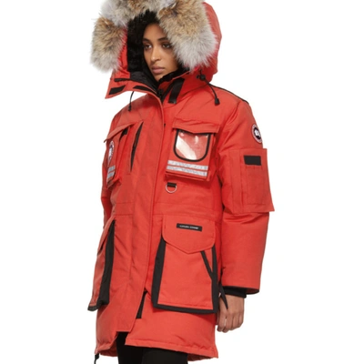 Shop Canada Goose Red Down Snow Mantra Parka In 11 Red