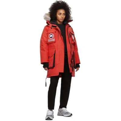 Shop Canada Goose Red Down Snow Mantra Parka In 11 Red