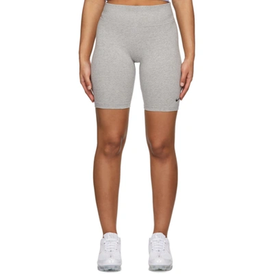Shop Nike Grey Leg-a-see Bike Shorts In 063 Grey