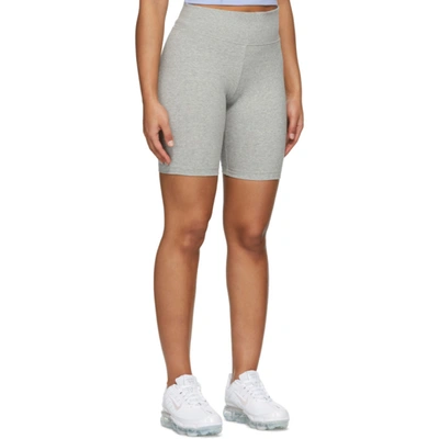 Shop Nike Grey Leg-a-see Bike Shorts In 063 Grey