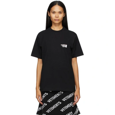 Shop Vetements Black 'limited Edition' Logo T-shirt