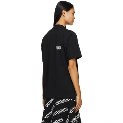 Shop Vetements Black 'limited Edition' Logo T-shirt