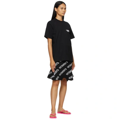 Shop Vetements Black 'limited Edition' Logo T-shirt