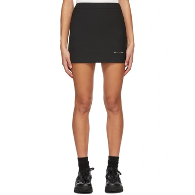 Shop Alyx Black Formal Tailoring Miniskirt In Blk0001 Bla