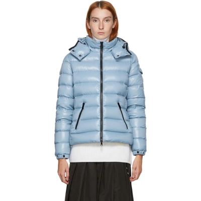 Moncler Bady Down Jacket In Light Blue In 715 L Blue | ModeSens