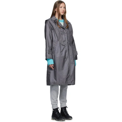 Shop Moncler Grey Vanille Coat In 91i Stone