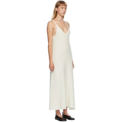 Shop Jil Sander White Mohair Tank Dress In 109 Natural