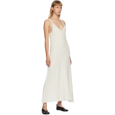 Shop Jil Sander White Mohair Tank Dress In 109 Natural