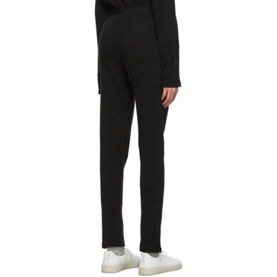 Shop Essentials Black Thermal Lounge Pants In Stretchlimo