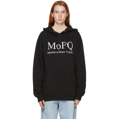 Shop Museum Of Peace And Quiet Black 'mopq' Hoodie