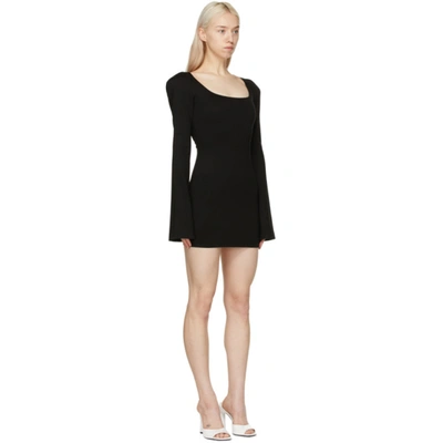 Shop Attico Black Liz Mini Dress