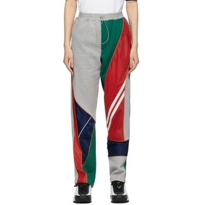 Shop Ahluwalia Multicolor Recycled Patchwork Lounge Pants In Grey/ Multi