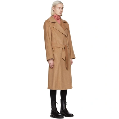 Shop Max Mara Tan Camel Manuela Icon Coat In 001 Camel