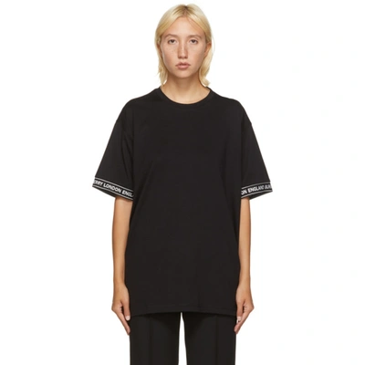 Shop Burberry Black Teslow T-shirt