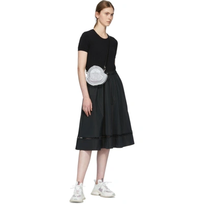Shop Moncler Black Drawstring A-line Dress In 999 Black