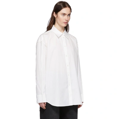 Shop Acne Studios White Inverted Seams Shirt