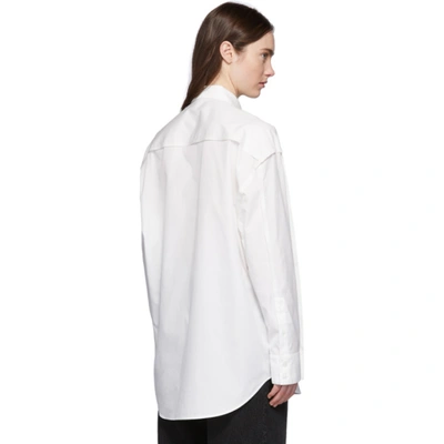 Shop Acne Studios White Inverted Seams Shirt