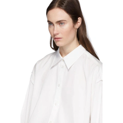 Shop Acne Studios White Inverted Seams Shirt