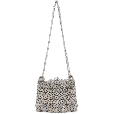 Shop Paco Rabanne Silver Metallic Nano 1969 Shoulder Bag In P040 Silver