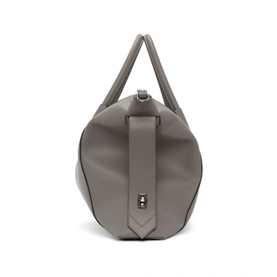 Shop Givenchy Grey Soft Medium Antigona Bag In 051 Pearl Grey