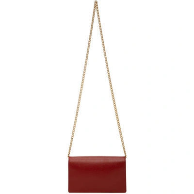Shop Gucci Red Interlocking G Wallet Bag In 6638 Cherry