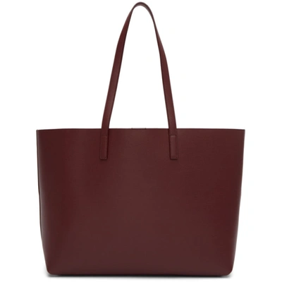 Shop Saint Laurent Red East/west Shopping Tote In 6475 Red L
