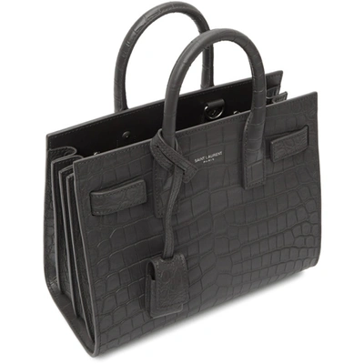 Shop Saint Laurent Grey Nano Sac De Jour Tote In 1242 Asphal