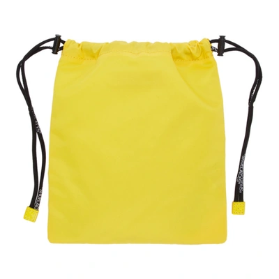 Shop Off-white Yellow Nylon Satchel Pouch