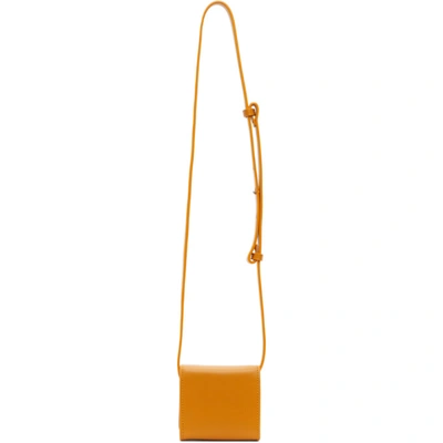 Shop Lemaire Ssense Exclusive Orange Mini Camera Bag In 558 Mustard